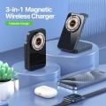 DUZZONA W17 15W 3 in 1 Foldable Magnetic Wireless Charger Stand