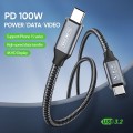 DUZZONA A9 PD 100W USB-C / Type-C to USB-C / Type-C Multi-function Data Cable, Length:1m(Black)