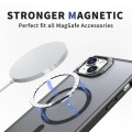 For iPhone 15 Metal Invisible Camera Holder MagSafe Magnetic Phone Case(Black)