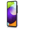 For Samsung Galaxy A52 4G / 5G YM007 Ring Holder Card Bag Skin Feel Phone Case(Purple)