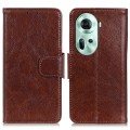 For OPPO Reno11 5G Global Nappa Texture Horizontal Flip Leather Phone Case(Brown)
