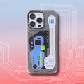 For iPhone 12 Pro Mecha Circuit Board Pattern Phone Case(White)