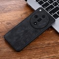 For OPPO Find X7 AZNS 3D Embossed Skin Feel Phone Case(Black)