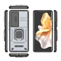 For vivo S18 5G Sliding Camshield TPU + PC Shockproof Phone Case with Holder(Grey)