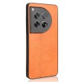 For OnePlus Ace 3 / 12R Cow Pattern Sewing Back Cover Phone Case(Orange)