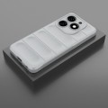 For Tecno Spark 20 Magic Shield TPU + Flannel Phone Case(Grey)