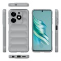 For Tecno Spark 20 Magic Shield TPU + Flannel Phone Case(Grey)