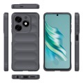 For Tecno Spark 20 Magic Shield TPU + Flannel Phone Case(Dark Grey)
