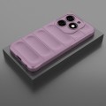 For Tecno Spark 20 Magic Shield TPU + Flannel Phone Case(Purple)