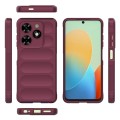 For Tecno Spark Go 2024 / 20C / Pop 8 Magic Shield TPU + Flannel Phone Case(Wine Red)