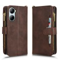 For ZTE Libero 5G  Litchi Texture Zipper Leather Phone Case(Brown)