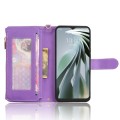 For ZTE Libero 5G  Litchi Texture Zipper Leather Phone Case(Purple)