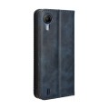 For Cricket Debut S2 U380AC Magnetic Buckle Retro Texture Leather Phone Case(Blue)