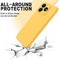 For ZTE Axon 50 Lite Pure Color Liquid Silicone Shockproof Phone Case(Yellow)