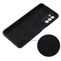 For ZTE Blade V40 Smart Pure Color Liquid Silicone Shockproof Phone Case(Black)