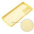 For ZTE Blade V40 Smart Pure Color Liquid Silicone Shockproof Phone Case(Yellow)