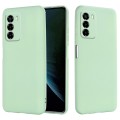 For ZTE Blade V40 Smart Pure Color Liquid Silicone Shockproof Phone Case(Green)