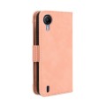 For Cricket Debut S2 U380AC Skin Feel Calf Texture Card Slots Leather Phone Case(Pink)