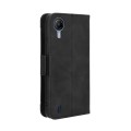 For Cricket Debut S2 U380AC Skin Feel Calf Texture Card Slots Leather Phone Case(Black)