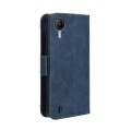 For Cricket Debut S2 U380AC Skin Feel Calf Texture Card Slots Leather Phone Case(Blue)
