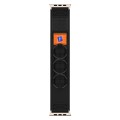 For Apple Watch SE 44mm Nylon Braided Rope Orbital Watch Band(Black)