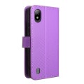 For Boost Mobile Bounce 4G Diamond Texture Leather Phone Case(Purple)