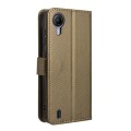 For Cricket Debut S2 U380AC Diamond Texture Leather Phone Case(Brown)