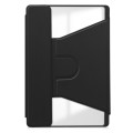 For Lenovo Tab M11/Xiaoxin Pad 11 2024 360 Rotation Transparent Smart Leather Case(Black)