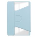 For Lenovo Tab M11/Xiaoxin Pad 11 2024 360 Rotation Transparent Smart Leather Case(Sky Blue)