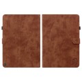 For Amazon Fire HD 10 2023 Tiger Pattern Flip Leather Tablet Case(Brown)