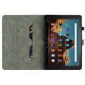 For Amazon Fire HD 10 2023 Tiger Pattern Flip Leather Tablet Case(Black)