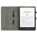 For Amazon Kindle Paperwhite 5  2023 2024 Tiger Pattern Flip Leather Tablet Case(Grey)