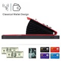For iPhone 15 Pro Organ Card Bag Ring Holder Phone Case with Long Lanyard(Red)