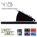 For iPhone 11 Pro Max Organ Card Bag Ring Holder Phone Case with Long Lanyard(Purple)