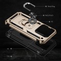 For Xiaomi 14 Pro Shockproof TPU + PC Phone Case with Holder(Gold)