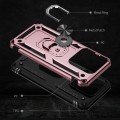 For Xiaomi 14 Pro Shockproof TPU + PC Phone Case with Holder(Rose Gold)