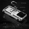 For Xiaomi 14 Pro Shockproof TPU + PC Phone Case with Holder(Silver)