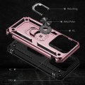 For Xiaomi 14 Shockproof TPU + PC Phone Case with Holder(Rose Gold)