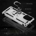 For Xiaomi Poco F5 5G / Redmi Note 12 Turbo 5G Shockproof TPU + PC Phone Case with Holder(Silver)