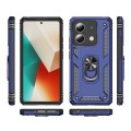 For Xiaomi Redmi Note 13 5G Shockproof TPU + PC Phone Case with Holder(Blue)