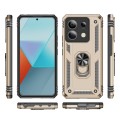For Xiaomi Redmi Note 13 Pro 5G Shockproof TPU + PC Phone Case with Holder(Gold)