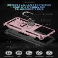 For Xiaomi Redmi Note 13 Pro 5G Shockproof TPU + PC Phone Case with Holder(Rose Gold)