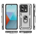 For Xiaomi Redmi Note 13 Pro 5G Shockproof TPU + PC Phone Case with Holder(Silver)