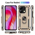 For Xiaomi Redmi Note 13 Pro+ 5G Shockproof TPU + PC Phone Case with Holder(Gold)