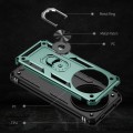 For Xiaomi Redmi A3 4G Shockproof TPU + PC Phone Case with Holder(Dark Green)