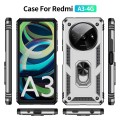 For Xiaomi Redmi A3 4G Shockproof TPU + PC Phone Case with Holder(Silver)