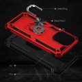 For Xiaomi Redmi 13C 4G/5G Shockproof TPU + PC Phone Case with Holder(Red)