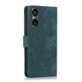 For Sony Xperia 5 V 5G Orchid Butterfly Embossed Leather Phone Case(Green)