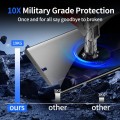 For Samsung Galaxy S24+ 5G 3pcs 0.16mm 9H Nanoglass Fingerprint Unlock Privacy Screen Film with 2pcs