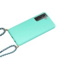 For Samsung Galaxy A15 5G Wheat Straw Material + TPU Phone Case with Lanyard(Green)